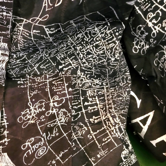 UNISEX nwt AFRICAN STAR suede LEATHER above knee length EMBOSSED MAPS xl - Picture 5 of 6